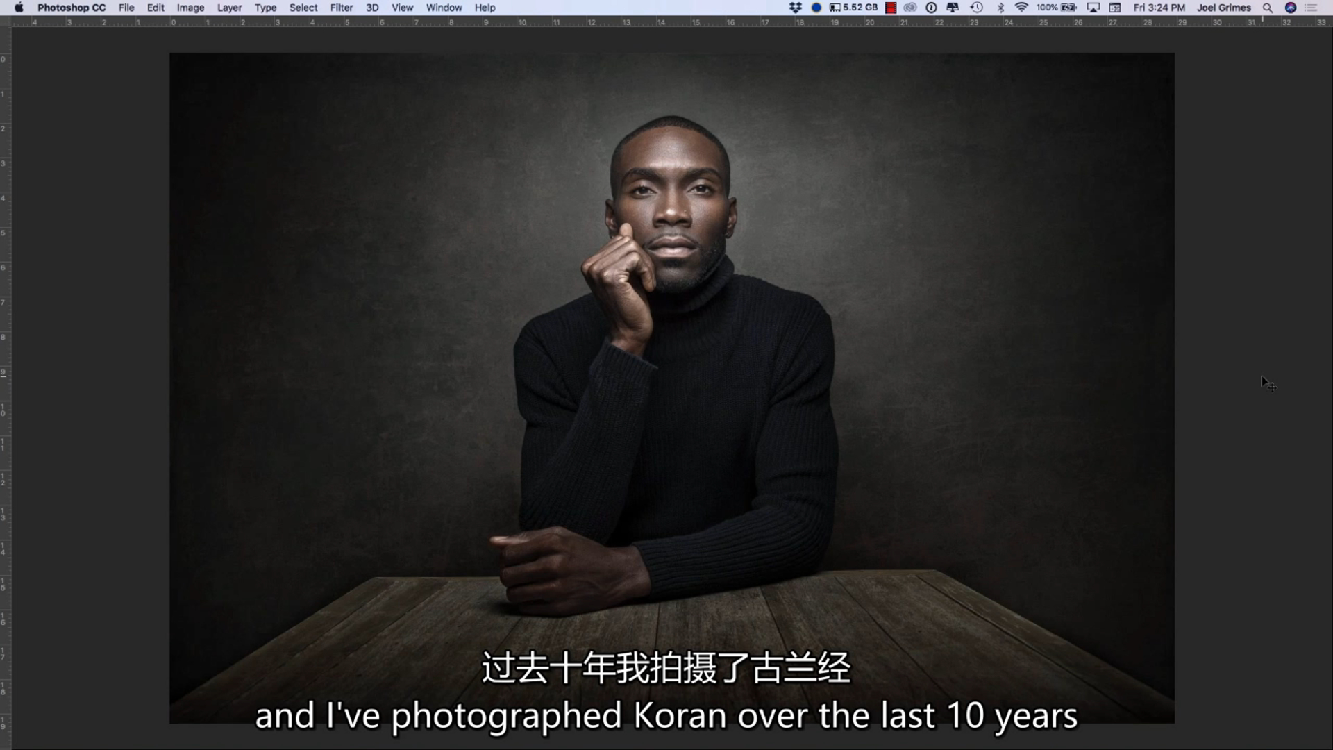 图片[1]-Joel Grimes 从头到尾系列-拍摄Kerron Clement及后期教程-中英字幕-美夕摄影资源