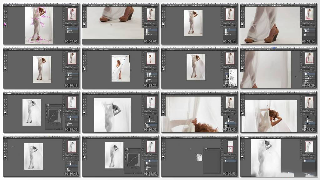 图片[4]-商业人体私房摄影布光与后期教程 附布光示意图-中英字幕-美夕摄影资源