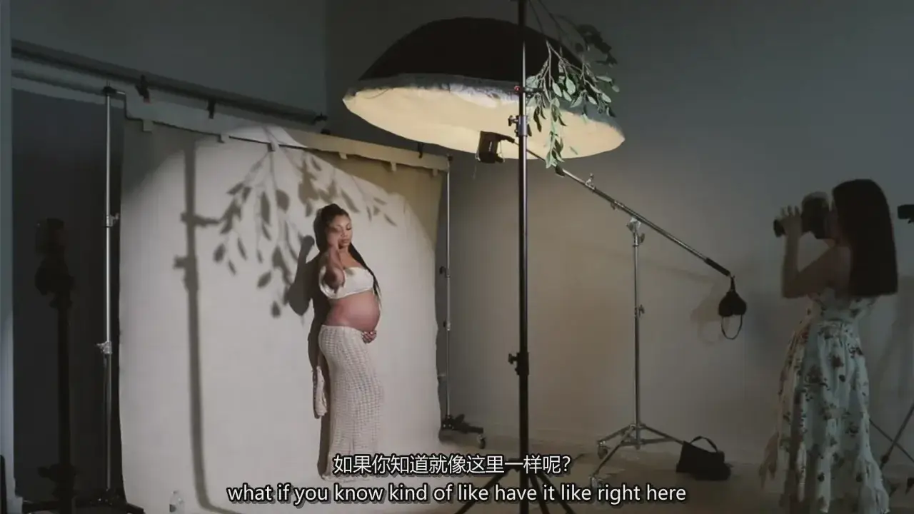 图片[5]-时尚灵感工作室孕妇摄影布光摆姿势完整教程附布光图-中英字幕