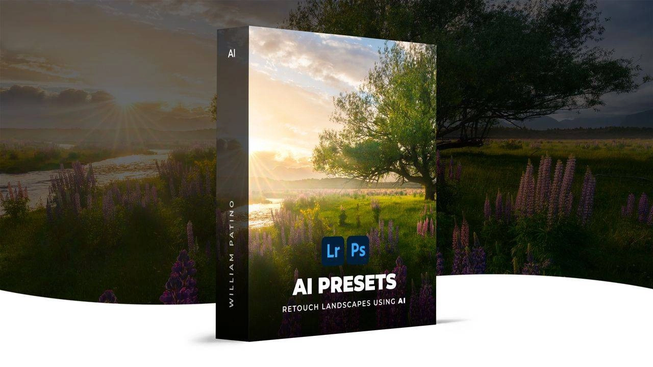 AI人工智能自适应风光大片修图LR预设 William Patino–AI Presets Landscape Edition-美夕摄影资源